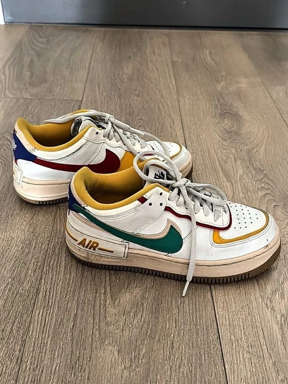 Nike Air Force 1 Shadow Multi-Color Block Sneakers